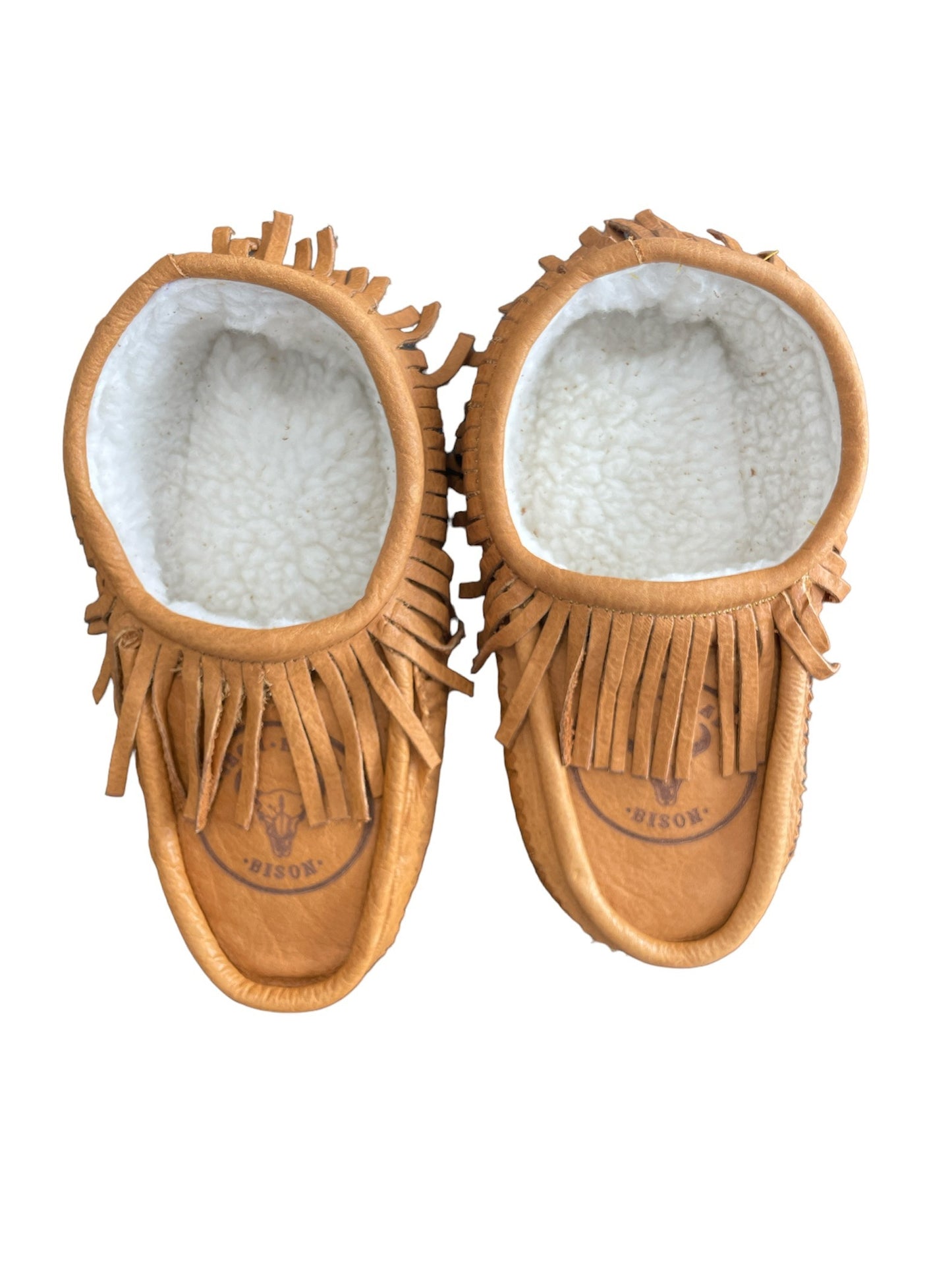 Cowboy Brown Fringe Moccasin