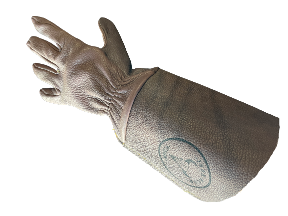 Brown Bison Leather Gauntlet