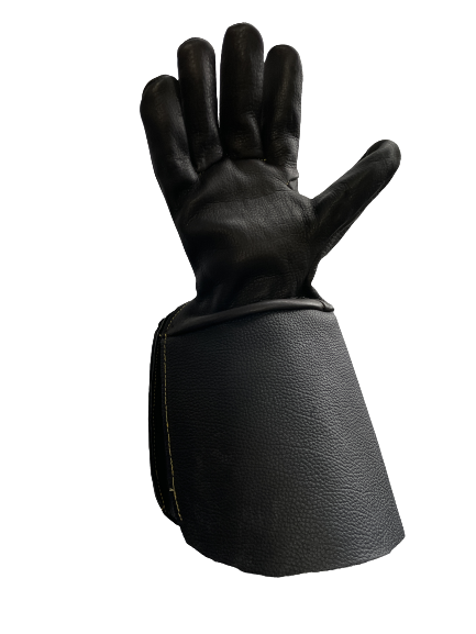 Black Bison Leather Gauntlet