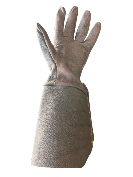 Brown Bison Leather Gauntlet